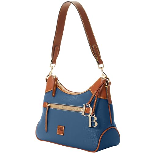 Dooney & Bourke Shoulder Bags for Women, Pebble Grain Leather Hobo Bag with Charms2