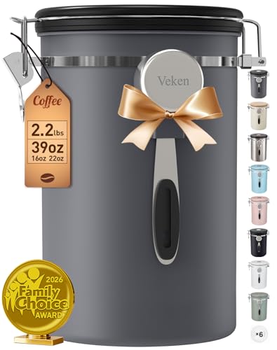 Veken 39OZ Large Coffee Canister