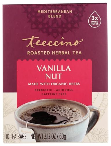 Teeccino Vanilla Nut Herbal Tea -...
