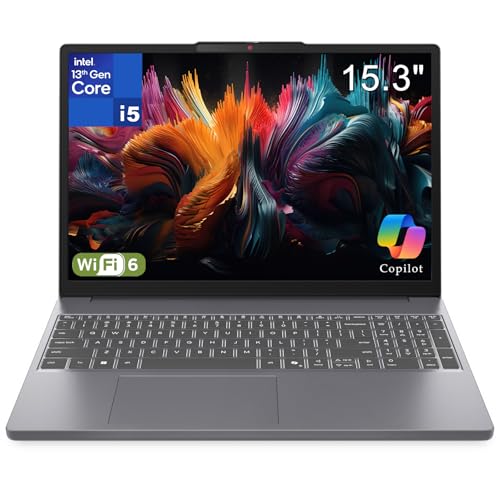 Image of Lenovo 2026 IdeaPad Slim 3 Laptop - Intel Core i5-13420H, 15.3 inch FHD Anti-Glare Display, 16GB DDR5 RAM, 512GB SSD, Office 365, AI-Powered Copilot, Lightweight for Students & Professionals, Slate