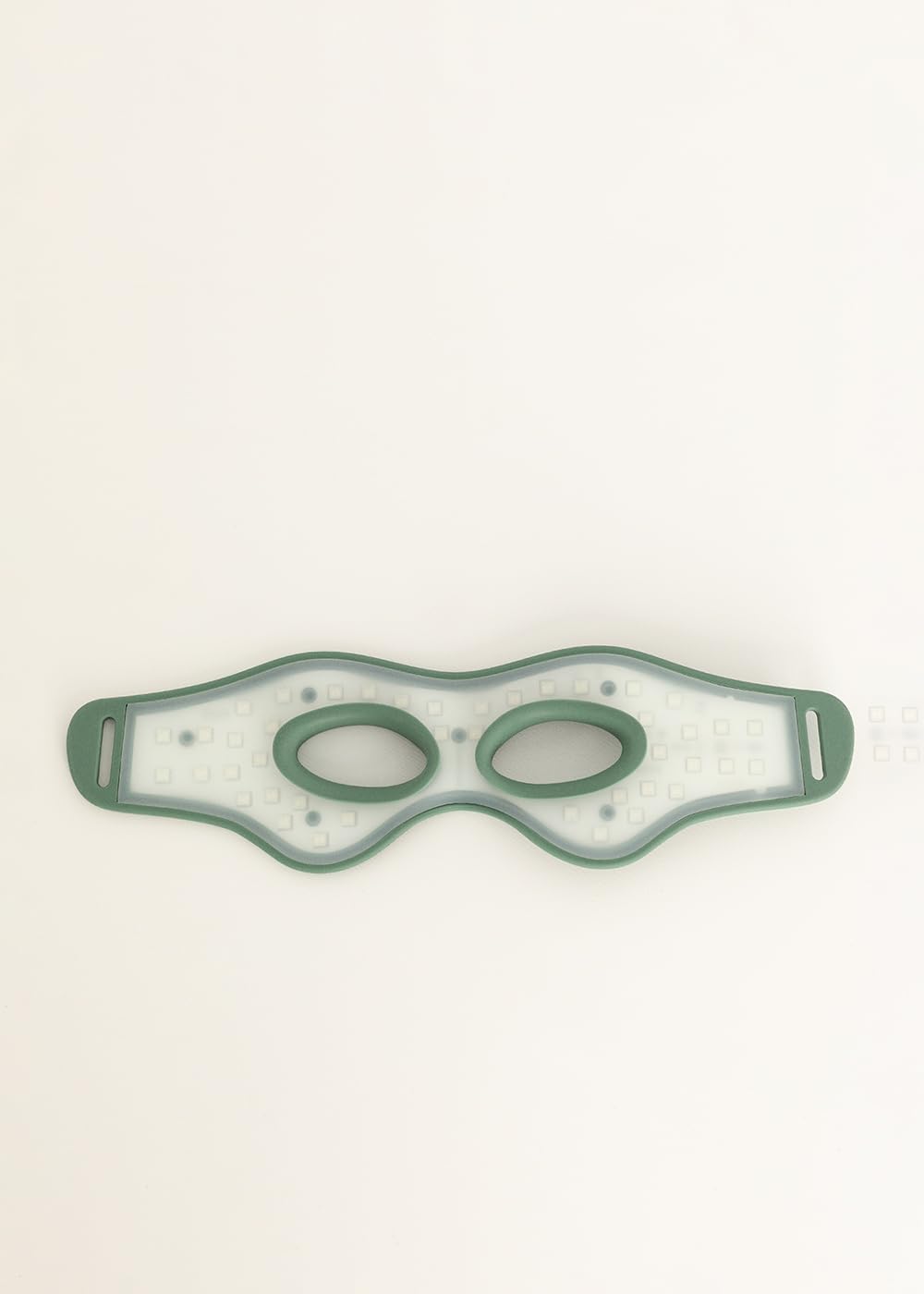 CREATE/SKINCARE LED EYE MASK/Antifaz de tratamiento LED 4 en 1 para el contorno de ojos verde sage/Ligero y portátil, libre de químicos, 42 bombillas LED cuádruples, 2W