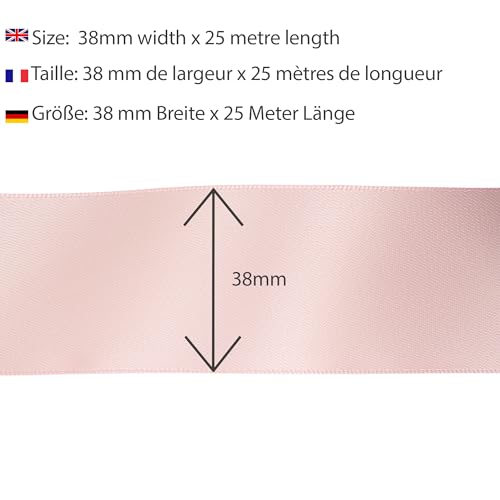 100% Polyester Double Sided Satin Ribbon for Weddings Gift Wrapping, Floral Arrangements, Crafts, Cakes, Bows, Decorations - Image 3
