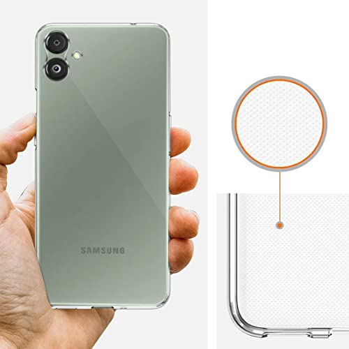 Image of Fashionury Crystal Clear Case for Samsung Galaxy F14 5G | Yellowing Resistance | Transparent TPU Silicone | Raised Camera Lips | Slim Transparent Cover