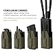 TOPTACPRO Taktische MOLLE Funkgerätetasche Tasche Universal Radio Halter für Walkie Talkie Motorola BaoFeng UV-5R BF-F8HP Einstellbare Lagerung Gewehr Magazin Tasche(Ranger Green)