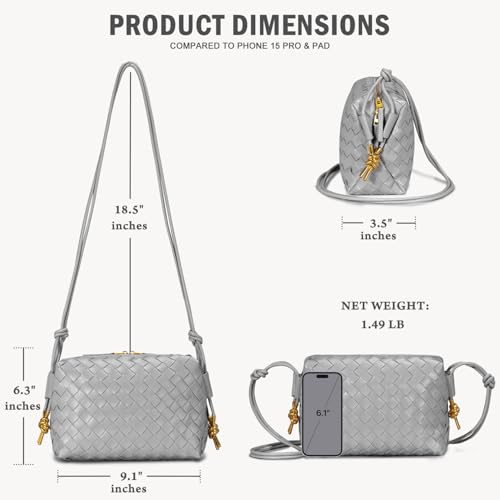 Crossbody Bags Woven Small Purses Shoulder Bag Leather Handbags for Women3