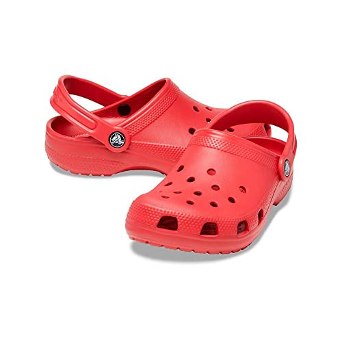 Image of Crocs Unisex Big Kid's Classic K Ppr Clog (Red, J2)