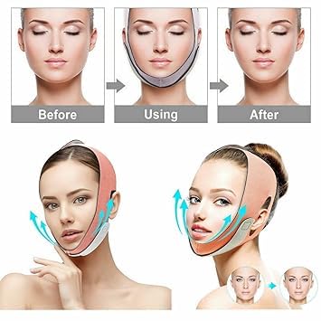 MEBISO Face Lifting Belt Elastic Face Slimming Bandage V Line Face Shaper Women Chin Cheek Lift Up Belt Facial Anti Wrinkle Strap Face Care Slim Tools (multicolor) 4
