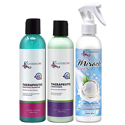 Kaleidoscope Therapeutic Shampoo + Conditioner + Leave in 8oz