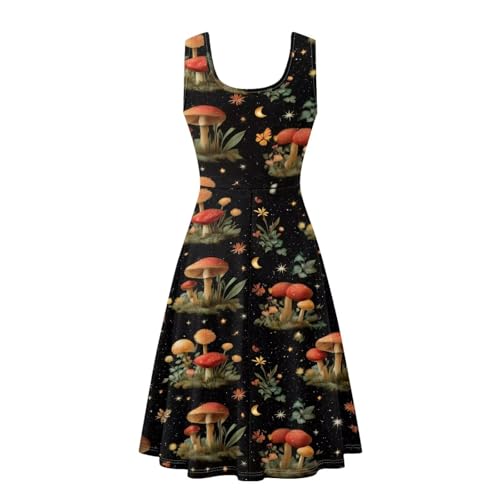 Image of TOADDITDO Womens Summer Sleeveless Tank Dress with 2 Side Pockets XS-4XL Plus Size