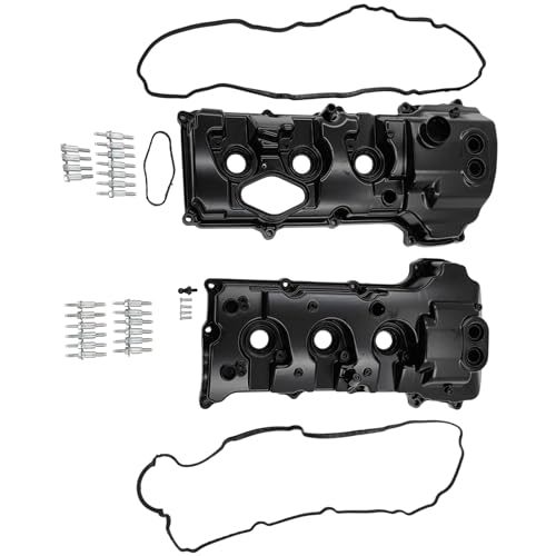 REVOTUNE 3.5L EcoBoost Upgraded Aluminum Engine Valve Covers Set compatible with Ford F-150 2013-2016 Expedition 2015-2017 Transit 2015-2023 Lincoln Navigator 2015-2017 BL3Z-6582-H DL3Z-6582-C