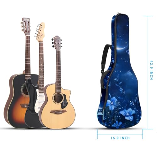 Housse guitare acoustique design lune bleue : le cadeau idéal pour musicien - 5