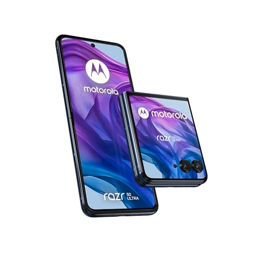 Smartphone Motorola Razr 50 Ultra (12/512 GB, AI, display esterno 4.0’’ pOLED, interno 6.9" pOLED, 50+50MP, IPX8, Qualcomm Snapdragon 8s Gen3, 4000mAh 45W, wireless 15W, 5G, Dual SIM, Android 14) Midnight Blue