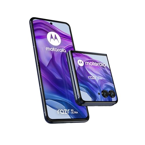 Motorola Razr 50 Ultra (12/512 GB, AI, display esterno 4.0’’ pOLED, interno 6.9' pOLED, 50+50MP, IPX8, Qualcomm Snapdragon 8s Gen3, 4000mAh 45W, wireless 15W, 5G, Dual SIM, Android 14) Midnight Blue