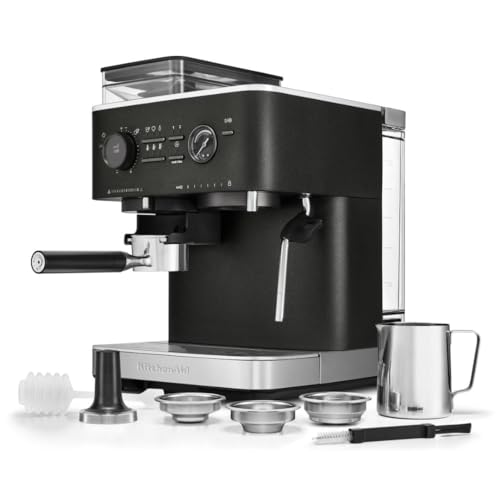 KitchenAid-Semi-Automatic-Espresso-Machine-with-Burr-Grinder-25L-Cast-Iron-Black-KES6551BK KitchenAid Semi Automatic Espresso Machine with Burr Grinder 25L Cast Iron Black KES6551BK