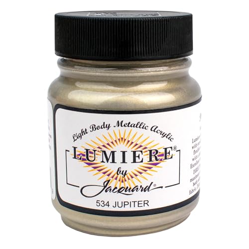 Jacquard Lumiere 2.25oz peinture tissu Jupiter métallisé