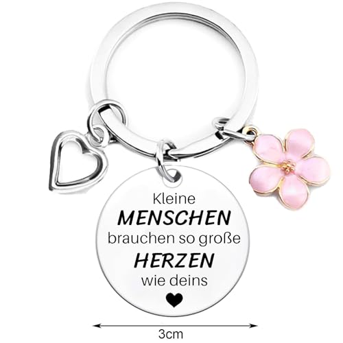 Erzieherin Geschenk Erzieherin Stofftasche Erzieherin Schlüsselanhänger Erzieherin Geschenk Erzieherin mit Herz Lehrerin Abschiedsgeschenk Weihnachtsgeschenke Danke Geschenk für Erzieherin Frauen