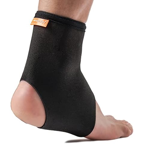 HIDROLIGHT – Ankle Support Brace Sleeve - Compression Orthopedic Anklet for Sprained Ankle for Women & Men, Plantar Fasciitis Relief, Tendonitis, Injury Recovery, Injured Foot - Black, Small Cover