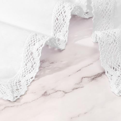 Image of HOULIFE Wedding Handkerchiefs for Bride Something Blue Bride Groom Gift | Soft Material, Breathable & Durable, Handkerchief for Bride on Wedding Day, Lace Edge