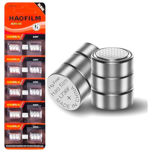 HAOFILM 3LR41，3AG3，3X392，3XL736F Advanced Alkaline Battery, 4.5V Round Coin Cell Battery, for...