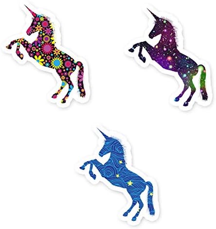 Galaxy Unicorn Vinyl Stickers - 2.5 Inch Waterproof Decals For Laptops, Phones & Tablets | Made In USA