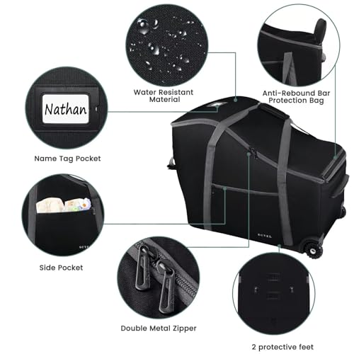 image for SCTEL Infant Car Seat Travel Bag Fit Doona Car Seat Stroller and Base,