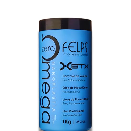 Felps XBTX Omega Zero Hair Volume Reducer, Macadamia Oil, Formaldehyde-Free 1kg / 35.3fl.oz