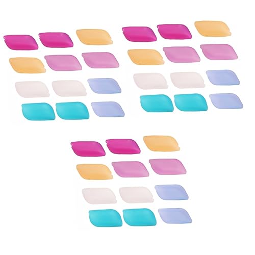 Ipetboom 3sets Portable Toothbrush Head Covers Dustproof Toothbrush Caps for All Electric Brushes for Home The Go Use Random Colors Random Color 12pcs*3