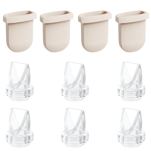10pcs Breastpump Kits 6pcs Duckbill Valves and 4pcs Silicone Diaphragms Compatible with eufy S1 Pro/S1/E10/E20 Pump Replace for Lansinoh Discreet Duo/NCVI/NICEGREEN/Nuliie/Zooawa S32 Model Pump