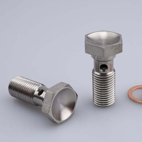 Image of AC PERFORMANCE 3 /8 x 24 Banjo Bolt, -3 AN, 25mm UHL, Stainless Steel, Pack of 2
