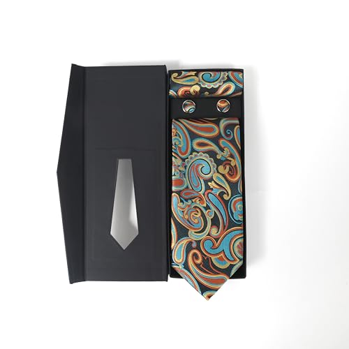 Image of Men's Tie Gift Set - Tie, Pocket Square & Cufflinks