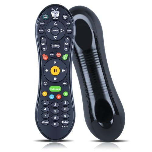 FQOUG Replacement Remote Control for TiVo TGN-RC30 Roamio Plus/OTA/Pro Compatible with Mediacom RCN TIVO SMLD-00266-000 URC-7020BC0-XXXX-R LCD LED TV Controller (IR and RF) - Black