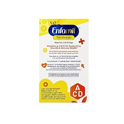 Enfamil Tri-Vi-Sol Vitamins A, D & C Supplement Drops for Infants, 50 mL