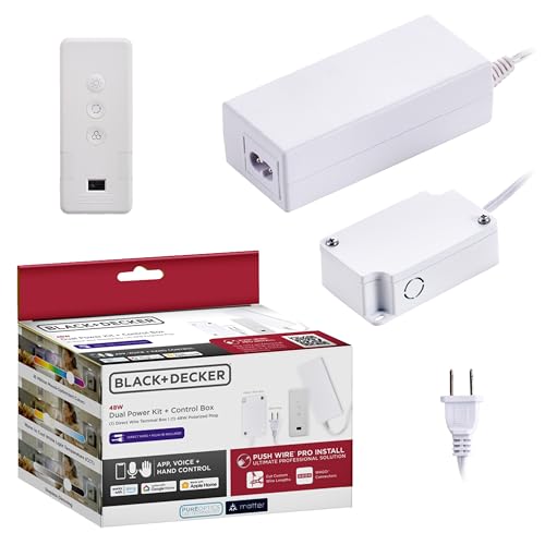 BLACK+DECKER PureOptics Professional PUSH WIRE Matter Certified Smart Under Cabinet