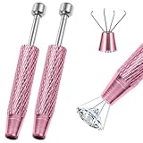 2 PCS Piercing Ball Grabber Tool, 4 - Claw Stainless Steel Jeweler Pick Up Tools,Septum Ball Screw Tool for Piercing Changing/Removal/Holder,Earring Pearl Grabber for Jewelry/Electronic Components