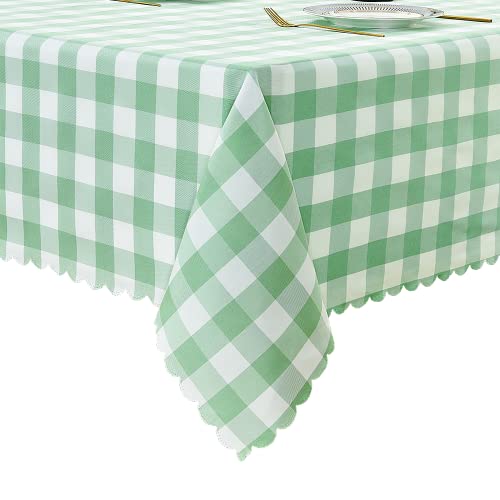 Rectanglecheckeredtableclothbuffaloplaidyarndyedtableclothwashableginghamtableclothsforeasterkitchenholidaydinnerdiningandoutdoorpicniclightgreen5570  Urban Country Home Decor Rectangle checkered tablecloth buffalo plaid yarn dyed table cloth washable gingham tablecloths for easter kitchen holiday dinner dining and outdoor picnic light green5570  urban country home decor
