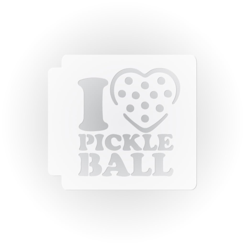 I Love Pickle Ball 783-G372 Stencil (9 inch)