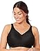 Produktbild Glamorise Damen Schalen Vollschalen BH Nahtloser, bügelloser MagicLift - Sport - BH für große Größen Nr. 1006 1006, Gr. 90I, Schwarz (Schwarz 002)