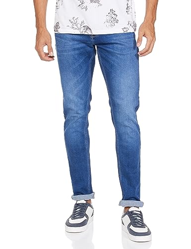 Image of Spykar Men's Slim Fit Low-Rise Jeans