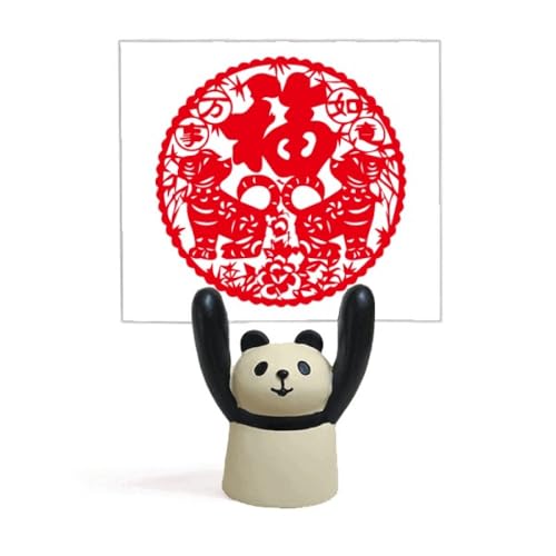 Porte-mémo chien et panda pour Nouvel An chinois décoration de table