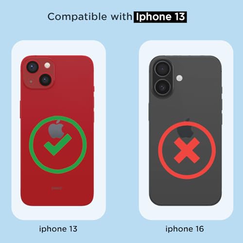 Image of Amazon Basics Back Cover for iPhone 13 Mag-Safe Shockproof PC + TPU Protective Case Magnetic Support Bumper Case (Transparent Mag-Safe)