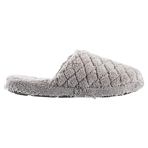 Acorn Women's Quilted Clog Spa Slipper, Soft Plush Terry, Cloud Contour Footbed, Indoor And Outdoor Sole, Grey, 8-9 #TOP5