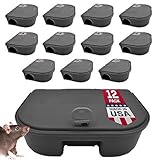 Exterminators Choice Compact Mouse Bait Station - Heavy-Duty Outdoor Rat Bait...