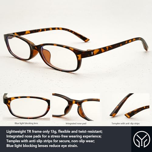 Image of Trendy Rectangular Glasses for Women Men Narrow Square Blue Light Blocking Fake Eyewear Y2K Cosplay Glasses