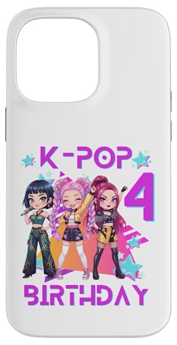 Funny Chibi Kpop Girl It's My 4th Birthday �X�}�z�P�[�X iPhone 14 Pro Max �p