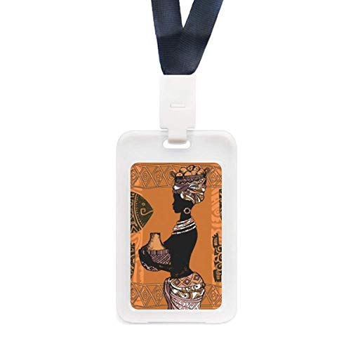 Porte-carte d'identité africain transparent et ultra résistant