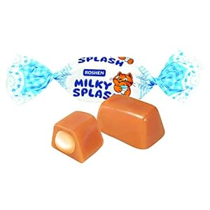 Roshen Milky Splash, per stuk verpakt (1 x 1 kg)