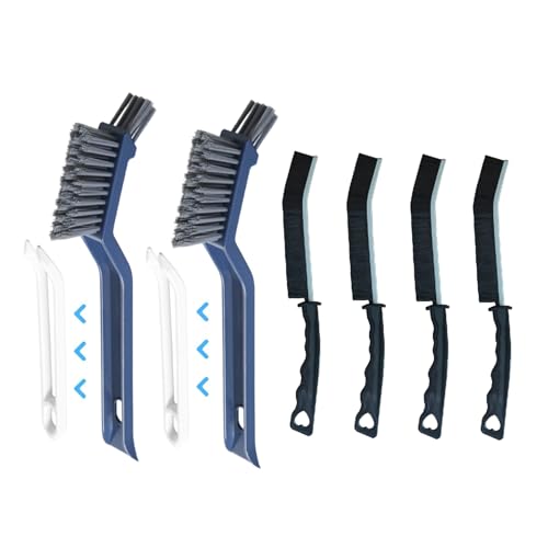 6Pcs Crevice Cleaning Brush Hard Bristled Crevice Cleaning Brush for Household Use Multifunctional 3-in-1 Gap Cleaning Brush for Cleaning Bathroom Kitchen Window, shua-088