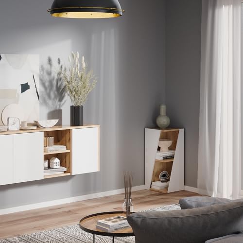 Vicco Mobiletto Bagno Bianco/Artisan 31.6 X 70.5 Cm Con Ripiani Aperti - 2