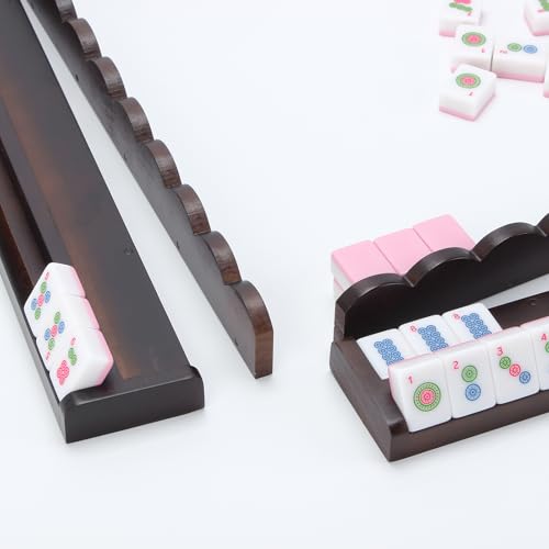 Set de Soportes de Mahjong de Madera con Empujadores Magnéticos miniatura 4