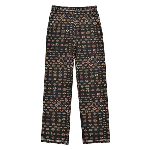 Pajama Pants Eyes Bohemian Pattern PJ Bottoms Sleepwear Lounge Sleep Pant with Pockets